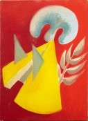 Anděl II, 40x55, Olej na plátně, 2002