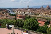 Florencie - typický pohled z Piazzale Michelangelo.