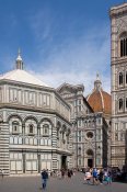 Florencie - Baptisterium San Giovanni, Santa Maria del Fiore  (il Duomo) a Giottova zvonice